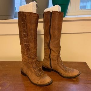Ruffled leather riding boots (well loved)